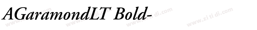 AGaramondLT Bold字体转换